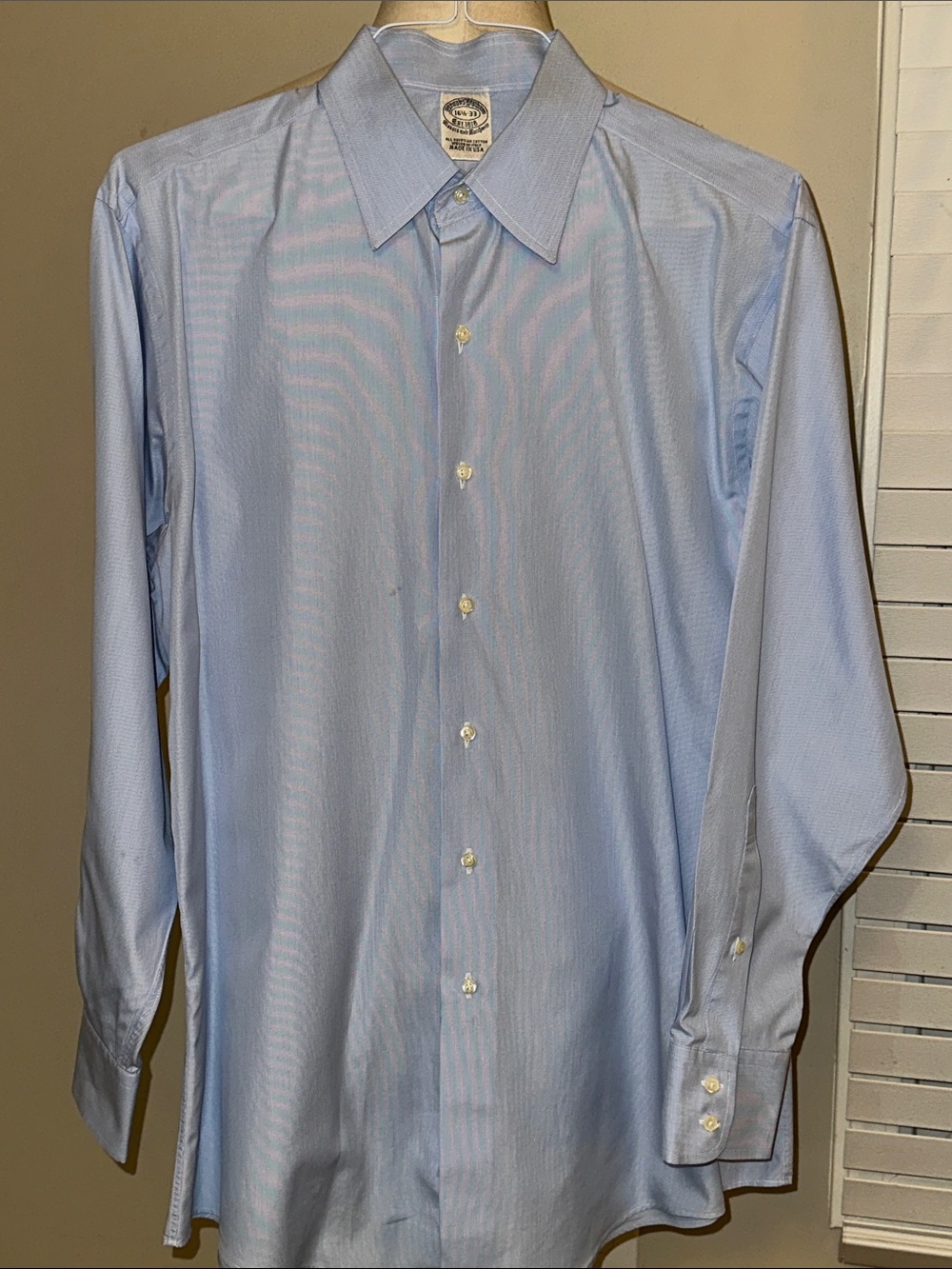 Brooks Brothers Light Blue  Men's Dress Shirt